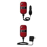 Essential Kit for the Sony Ericsson z320a - includes Car and Wall Charger with Rapid Charge Technology - Gomadic Brand w/ TipExchange Technology