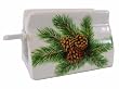 Indispensable - The Wonderful Toothpaste Dispenser, Porcelain Pinecones Lodge Motif