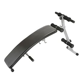 Crescendo Fitness Curve Sit Up Bench with Dumbell Rack