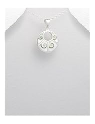 Shell Pendant Necklace In 92.5 Sterling Silver