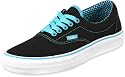 Vans Era Unisex Skate Shoe (10 M US, Black/Scuba Blue Check)