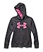 Under Armour Women's Storm Armour Fleece Printed Big Logo Hoodie, Carbon Heather (090)/Cloud Gray, Medium