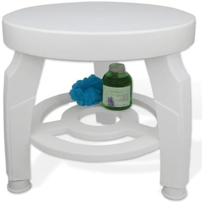 Swivel Shower Stool - White