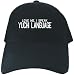 CAPS BLACK EMBROIDERY  LOVE ME , I SPEAK YUCHI LANGUAGE 
