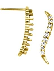 Pair of 18K Yellow Gold Diamond Earrings - 0.32 Ct. -- LIFETIME WARRANTY