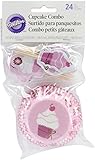Wilton Pink Party Combo Baking Cups Pack, 24 Cups and 24 Picks
