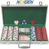 300 Las Vegas EDGE SPOT NEXGENT Poker Chips w/Aluminum Case