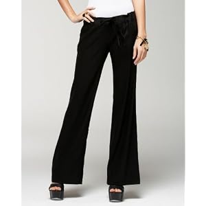 Buy bebe Linen Grosgrain Belted Pant by bebe