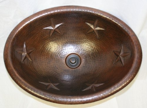 SimplyCopper 19 Oval Drop Stars Design
