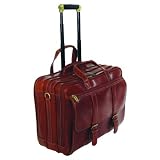 Brown Korchmar Overnight Wheeled Computer Brief