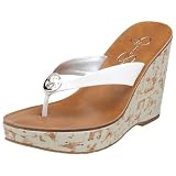 Jessica Simpson Women's Nassan Wedge,Bright White,8 M