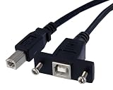 StarTech 1-Feet Panel Mount USB Cable B to B - F/M (USBPNLBFBM1)