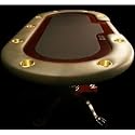 BBO Premier 94" Luxury Poker Table with Black Felt and Free Additional Non-Upgraded Felt