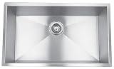 Yosemite Home Decor MAGRA3219C 16-Gauge Stainless Steel Undermount Single Square Bowl Sink, 32-by-18-7/8-by-10-1/4-Inch, Satin