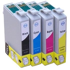T1295 Compatible Ink Cartridges (with chip) for Epson Stylus Office B42WD BX305F BX305FW BX305FW Plus BX320FW BX525WD BX535WD BX625FWD BX630FW BX635FWD BX925FWD BX935FWD Epson Stylus SX235W SX420W SX425W SX435W SX445W SX525WD SX535WD SX620FW WorkForce WF-7015 WF-7515 WF-7525 Printers. Full set (Apple) includes T1291 Black T1292 Cyan T1293 Magenta T1294 Yellow. FREE DELIVERY & VAT RECEIPT WITH EVERY ORDER!
