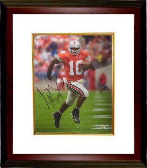 Troy Smith signed Ohio State Buckeyes 16X20 Photo Custom Framed