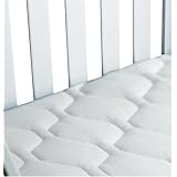 Priva Waterproof Cotton Knit Mattress Pad White by Priva, Inc.