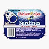 SARDINES IN TOMATO SAUCE, 24 pack of 3.75 oz cans
