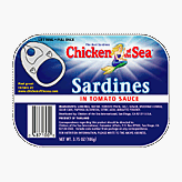 SARDINES IN TOMATO SAUCE, 24 pack of 3.75 oz cans by Chicken of the Sea