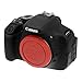 Fotodiox Red Designer Body Cap Compatible with Canon EF and EF-S Mount Cameras
