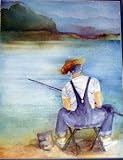 Cousin Andy, Painting by Deborah Graham, Canvas Print