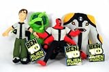 Ben 10 Alien Force 9" Plush Set - Ben, Four Arms, Cannonbolt, and Upchuck