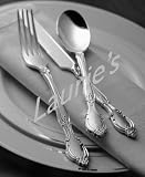 Plastic Silver FORKS Cutlery China Like Baroque 20ct