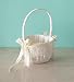 Beverly Clark Chantilly Lace Wholesale 11 PC Set Flower Girl Basket with Satin Ribbon Assorted Bow Colors : Lavender Aqua Pink White Black Chocolate Brown Gold Sage Moss Green