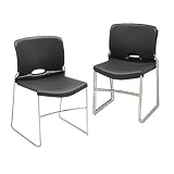 Olson Stacker Chair- Lava/ Chrome