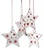 HOLIO Star Christmas Ornament with Red Accents - Set of 4 by Blomus