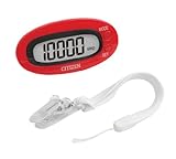 Citizen TW-310R Digital Pocket Pedometer, Red