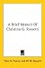 Search : A Brief Memoir Of Christina G. Rossetti