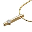 Stylish Diamond Solitaire Pendant with Chain