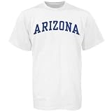 Arizona Wildcats White Vertical Arch T-shirt