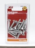 ACE 01-3425-260 ZINC PLATED STEEL WOOD SCREWS