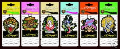 ED HARDY CAR AIR FRESHENER 6 SCENTS AND DESIGNS
