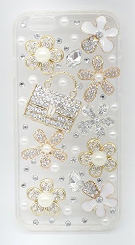 3D Bling Crystal Luxury Diamond Sparkle Gems Clear Case for iPhone 6 Plus (5.5") (iPhone6(4.7")/Bag)