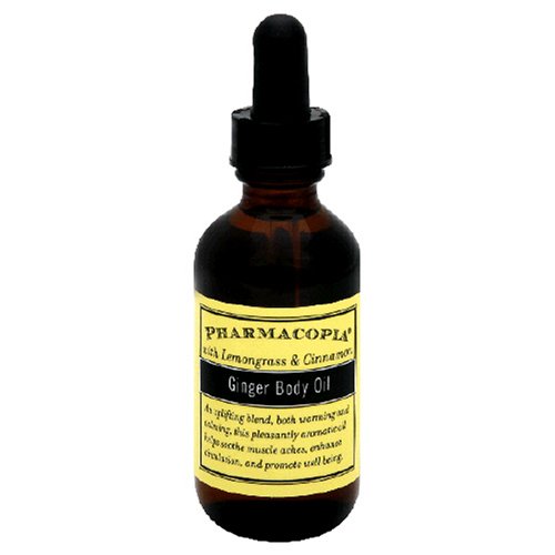 Pharmacopia Ginger Body Oil, with Lemongrass & Cinnamon, 1.7-Ounces by Pharmacopia