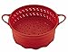 Circulon Tools 6-Quart Collapsible Silicone Steamer Insert, Red