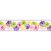 Daisy Chain Wall Border - Purple / Green (5 yards)