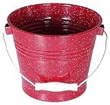 GSI Red 5 qt Enamelware Bucket
