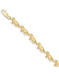 14K Elephant Bracelet, Best Quality Free Gift Box Satisfaction Guaranteed