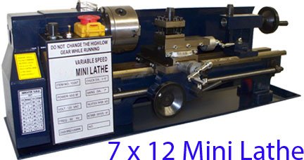 7 X 12 Mini Metal Lathe