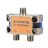 Monster Cable SS2RF Monster Standard RF Splitters For CATV Signals 2-Way RF Splitter by Monster