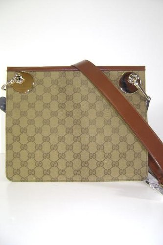 Gucci Handbags (Yellow Brown) GG Fabric Messenger Bag 231817