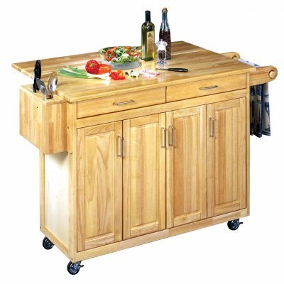 Home Styles The Benton Kitchen Island Cart with Optional Stools - NC135