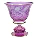 Hand-Engraved Crystal Bowl Candle Lamp-Pink - G215