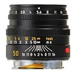 Leica (11 826) 50mm f/2 Summicron-M Black Anodized Finish