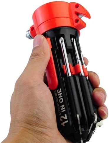 Siam Circus 12 in 1 Portable Multifunction Screwdriver Tools Set LED Torch