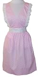 American Hostess Victorian Ruffle Apron, Pink Dot Pattern